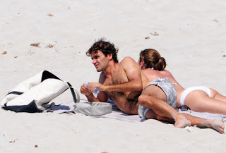 Roger Federer with Wife