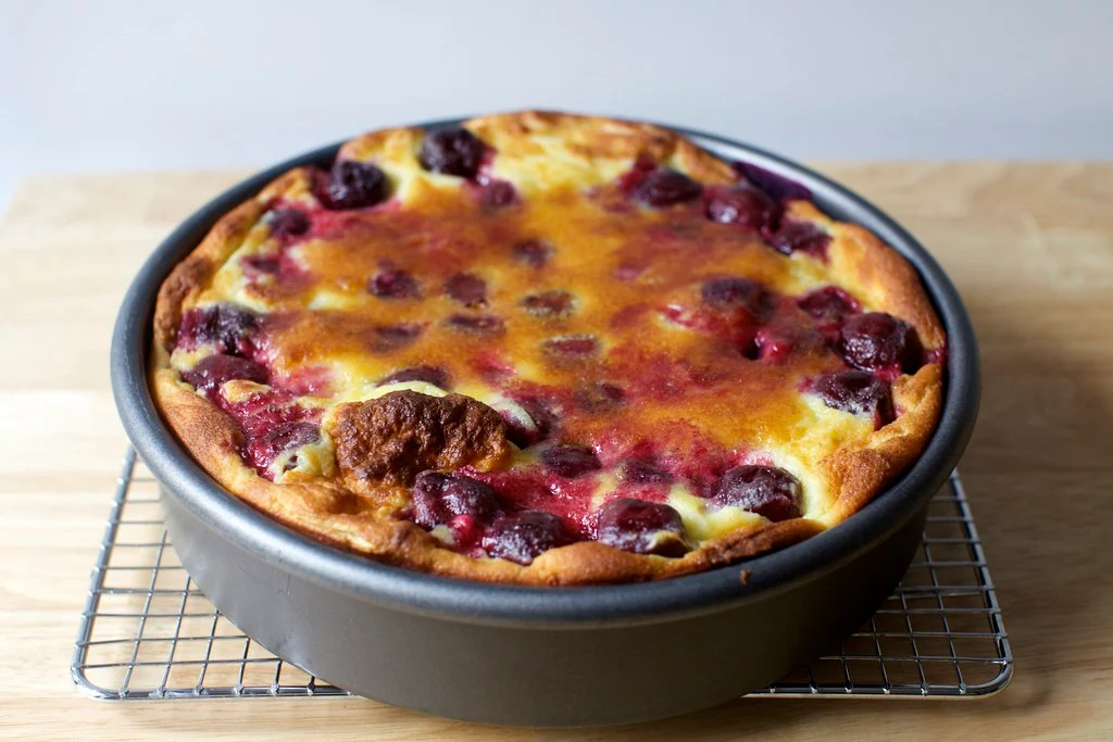 Cherry Clafoutis - Rustic Elegance