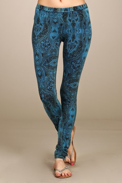 mineral wash leggings Ocean