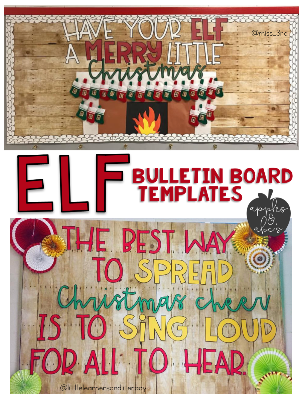 Delightful christmas buletin boards Christmas Bulletin Board Ideas Apples And Abc S
