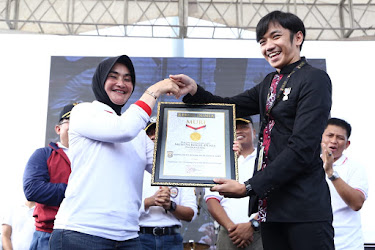 Ribuan Pelajar Bawakan Tari Mantang Para, Pecahkan Rekor MURI