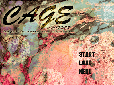 title screen, CAGE ANOTHER with abstract background