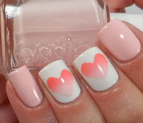 Transparent nail art design!