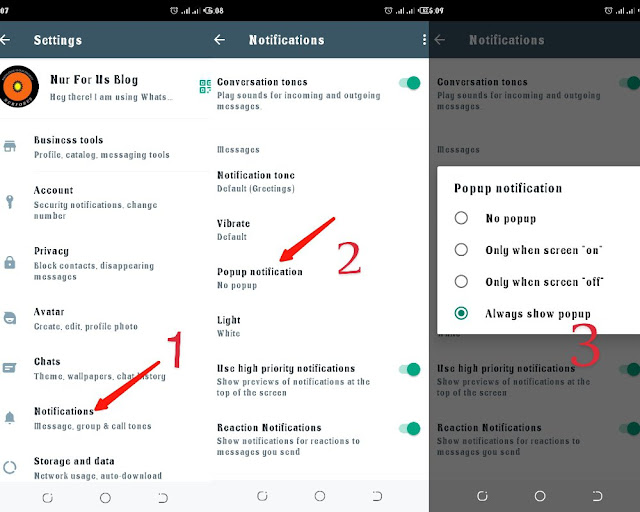 How to read WhatsApp messages in the notification panel