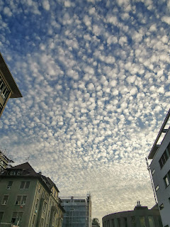Schäfchenwolken über St. Gallen