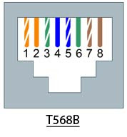 Color Codes for Terminating UTP Cat5e 4 Pairs ~ USA Networking