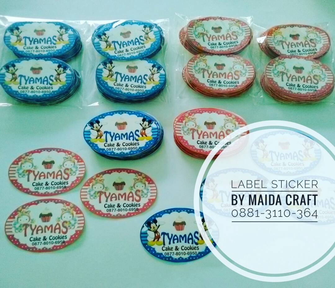 Sticker Label Toples Kue Kering  Gallery Kreatifitas