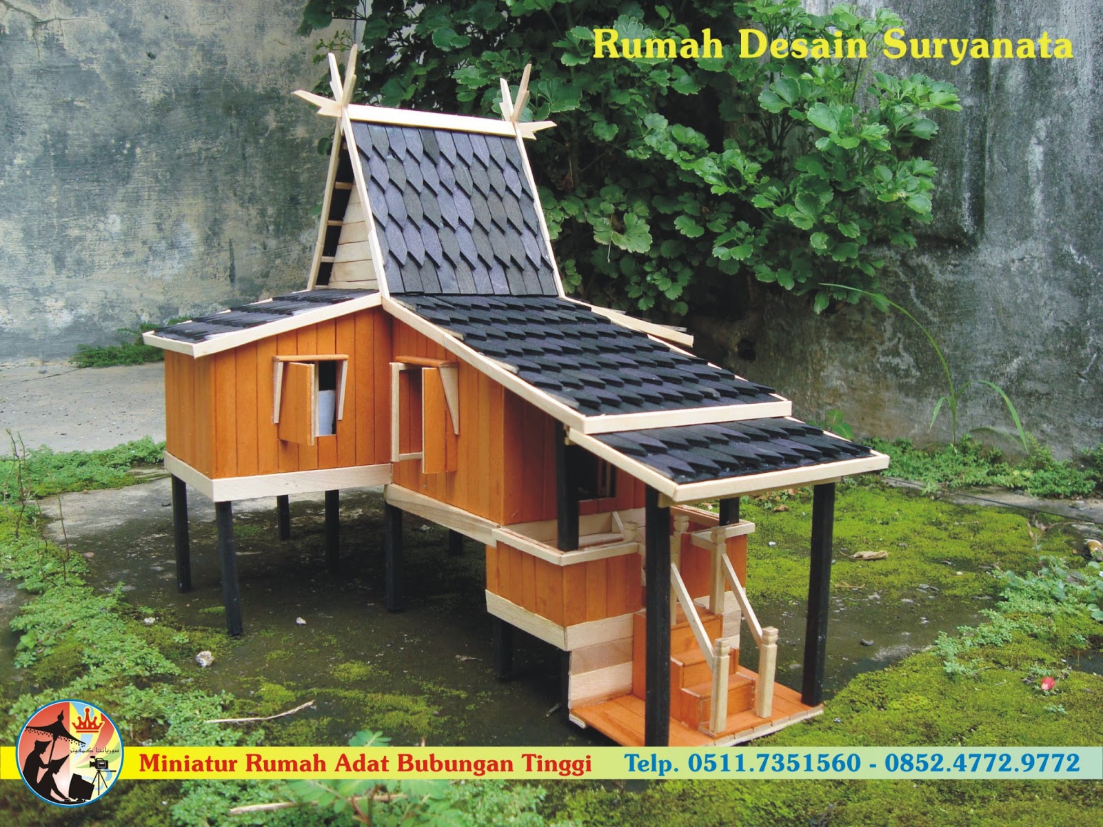 Miniatur Rumah Adat Banjar Suryanata Computer