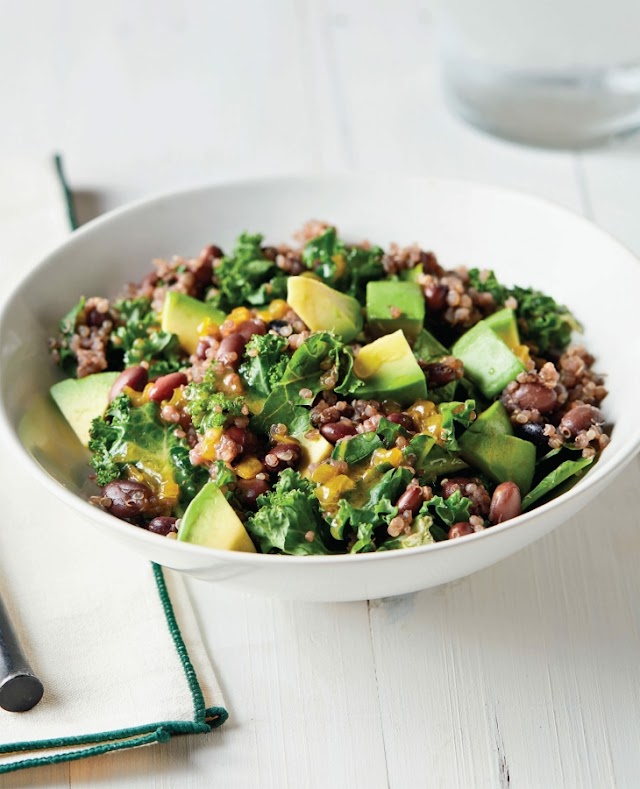 Warm quinoa and kale black bean bowls Recipe for your instant pot 