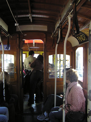 Inside of cable car