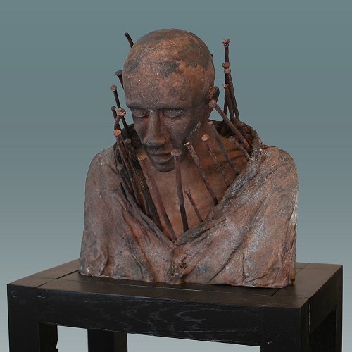 Kieta Nuij - "Here, not there 3" | imagenes de obras de arte contemporaneo tristes, esculturas bellas chidas | figurative art, sculptures | kunst