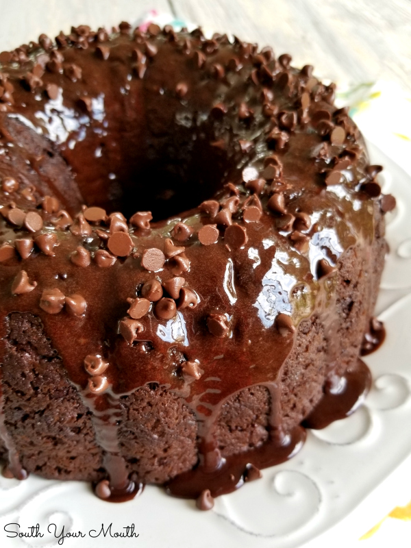 Impossible 5-Ingredient Chocolate Cake | A moist, fudgy, decadent chocolate bundt cake recipe made with just five ingredients.