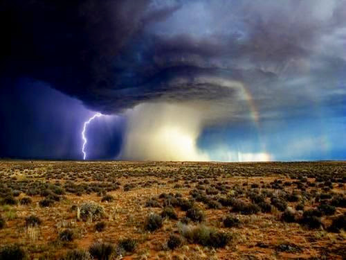 Rainbow and Lightning