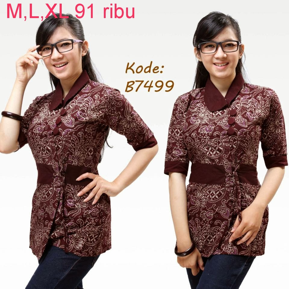  Model  Baju  Batik  Untuk  Kerja  Kantor Model  Baju  Batik 