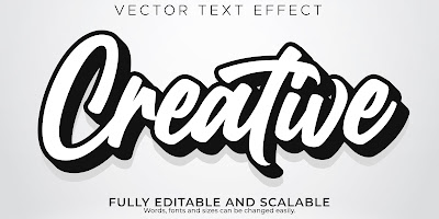 Editable Text Effect Modern 3d Creative Minimal Font Style - GraphicsMarket.net