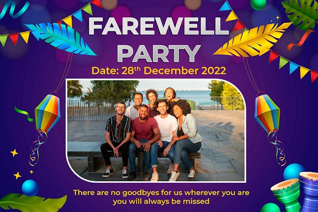 Farewell Party Banner Design | Farewell Party Flex Banner 