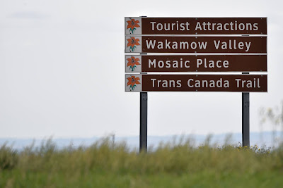 Trans Canada Trail sign Moose Jaw.