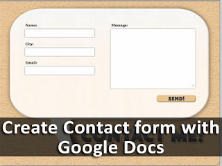 Create contact forms with Google Docs