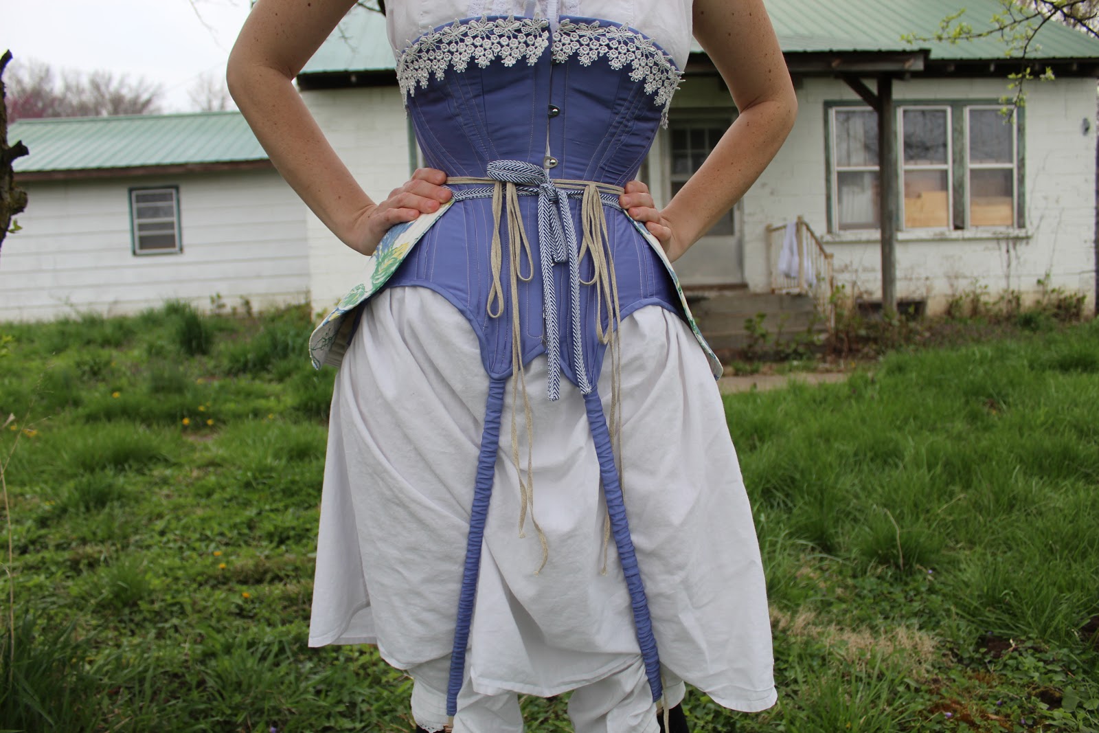 The Sewing Goatherd: The Black 1840's Corset