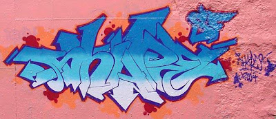 graffiti name,shape name,blue graffiti