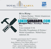 Karir Surabaya di Total Karya (Aluminium Window & Door) Oktober 2020