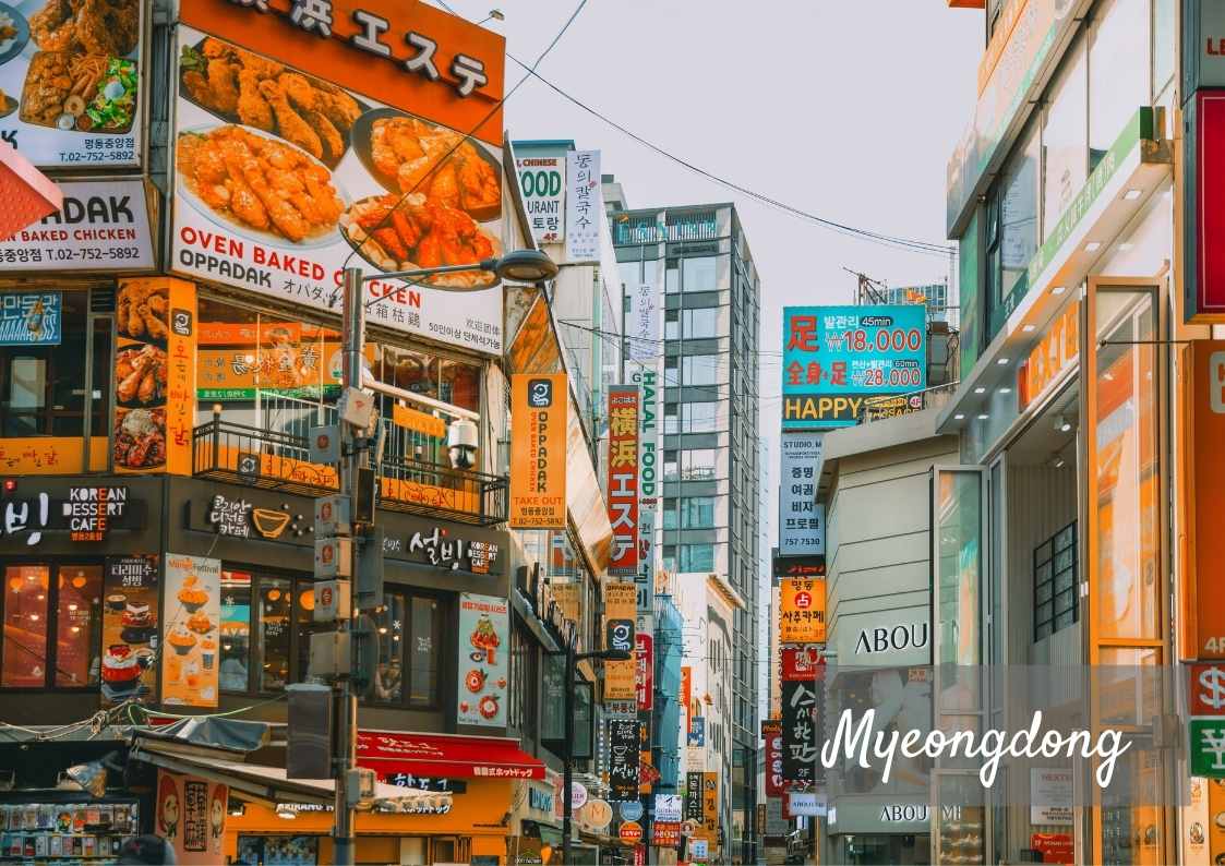 Fonts and How They Define a City, myeongdong