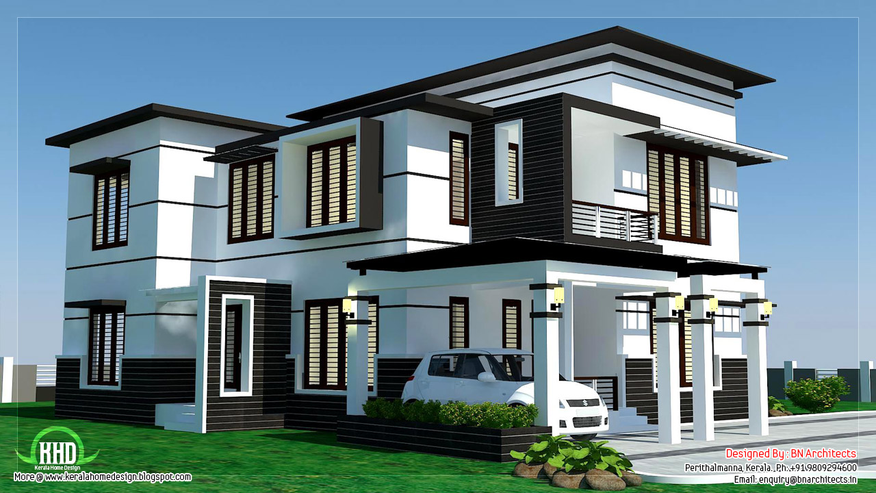 2500 sq.feet 4 bedroom modern home design  Kerala House Design