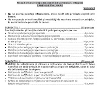 Barem de notare Terapie Educationala Complexa si Integrata titularizare 2009 p1