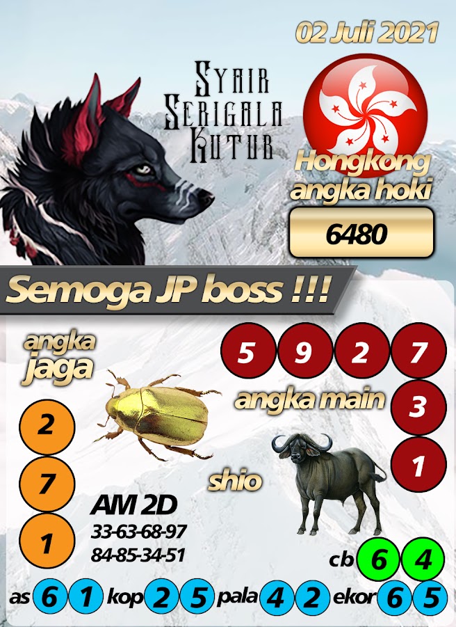 Syair Prediksi Togel Hongkong - HK Jum'at, 2 - Juni - 2021