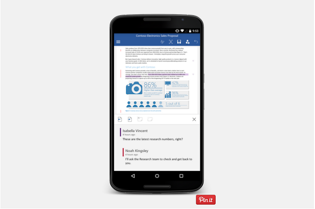Cara Kolaborasikan Dokumen Menggunakan Word untuk Android Phone