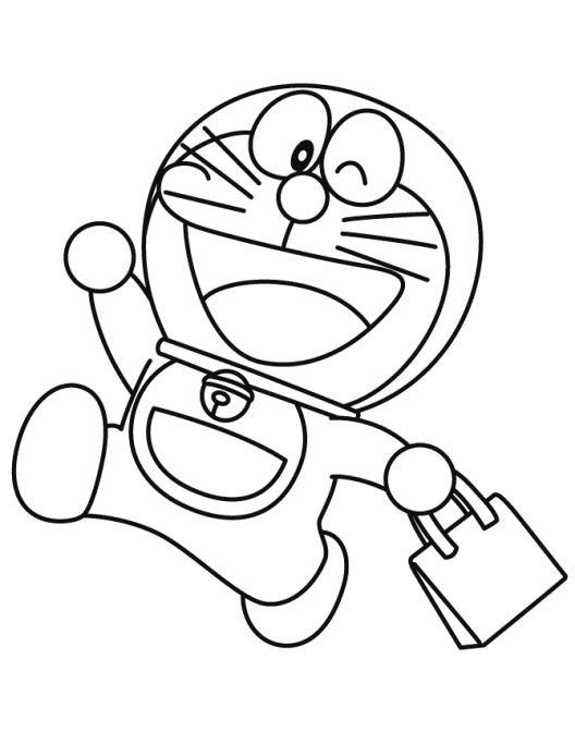Gambar Doraemon Untuk Mewarnai