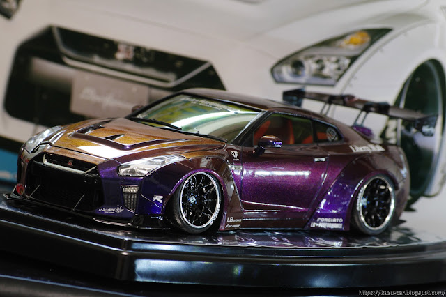 アオシマ 1/24 リバティーウォーク LB★Works R35 GT-R type1.5 完成写真