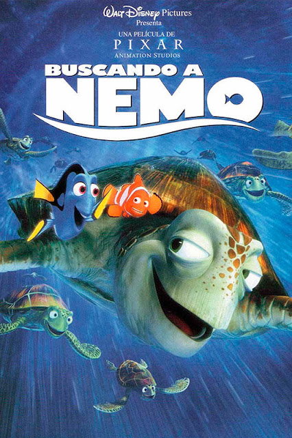 Cartel de la película de animación de Pixar Buscando a Nemo