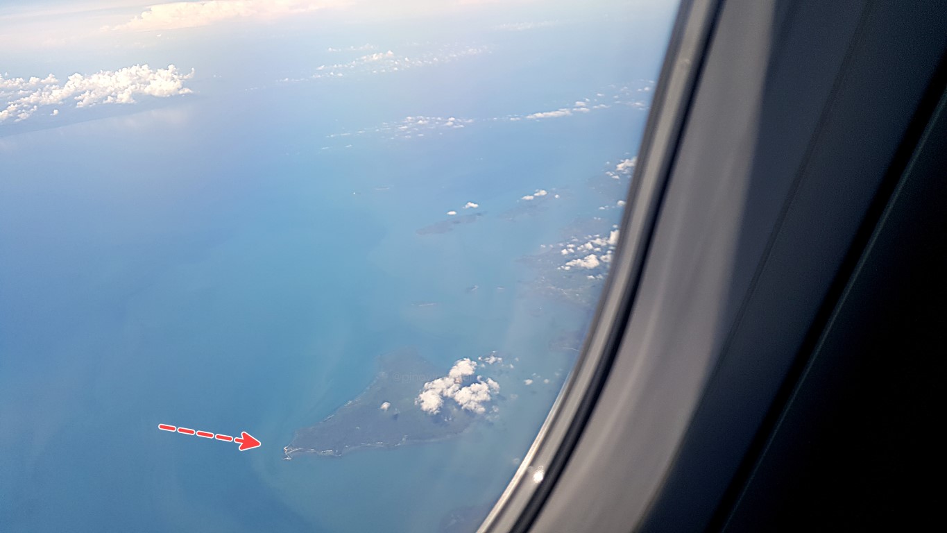 aerial view of Inampulugan Island, Guimaras