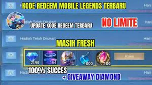 Kode Redeem ML Hari Ini No Limit