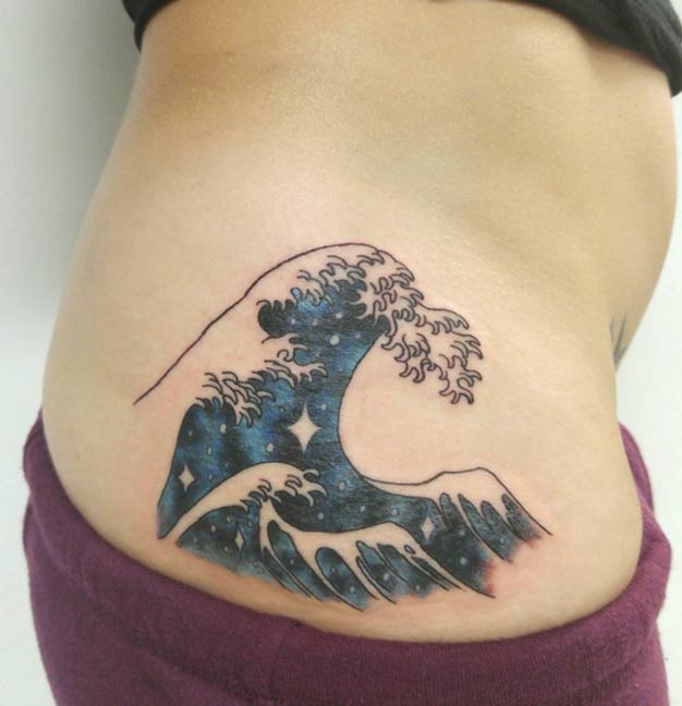 Cette grande Hokusai espace de tatouage