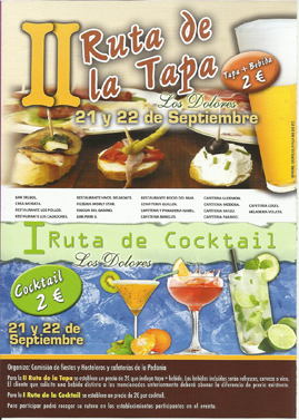 II Ruta de la Tapa y I Ruta del Cocktail de Los Dolores...