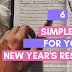 6 Simple goals to put in your New Year's Resolution that aren't hard to achieve