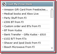 my free item