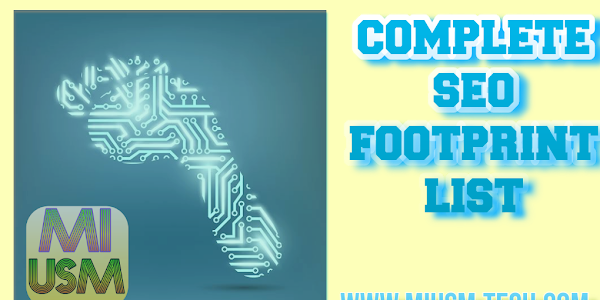 Complete SEO Footprints List