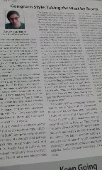 Published in a Korean Newspaper! 