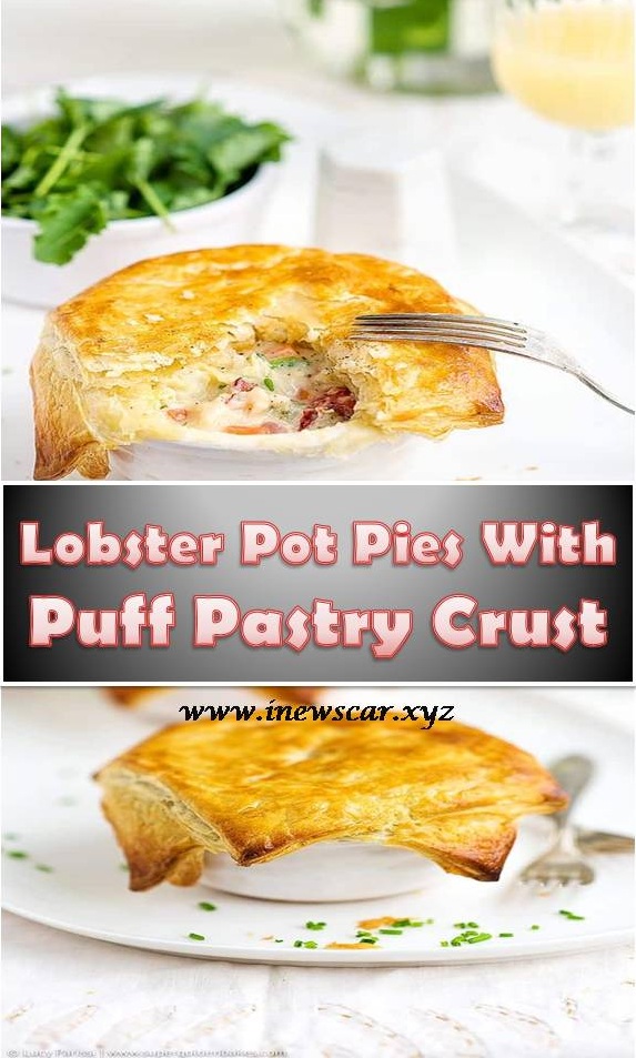 These utterly luxurious mini pot pies are actually really simple to make. You can use fresh or frozen lobster for the ultimate in comfort food. You can use sherry or brandy instead of vermouth in the recipe.