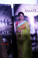 Bollywood Actress Raveena Tandon in Transparent Green Saree at Trailer Launch Of Film Maatr  0041.JPG