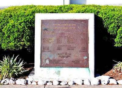 Plaque at Herbert W Gee Municipal Courts Building