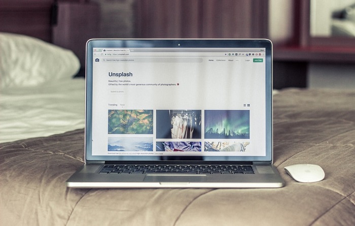 tampilan web unsplash stok foto gratis