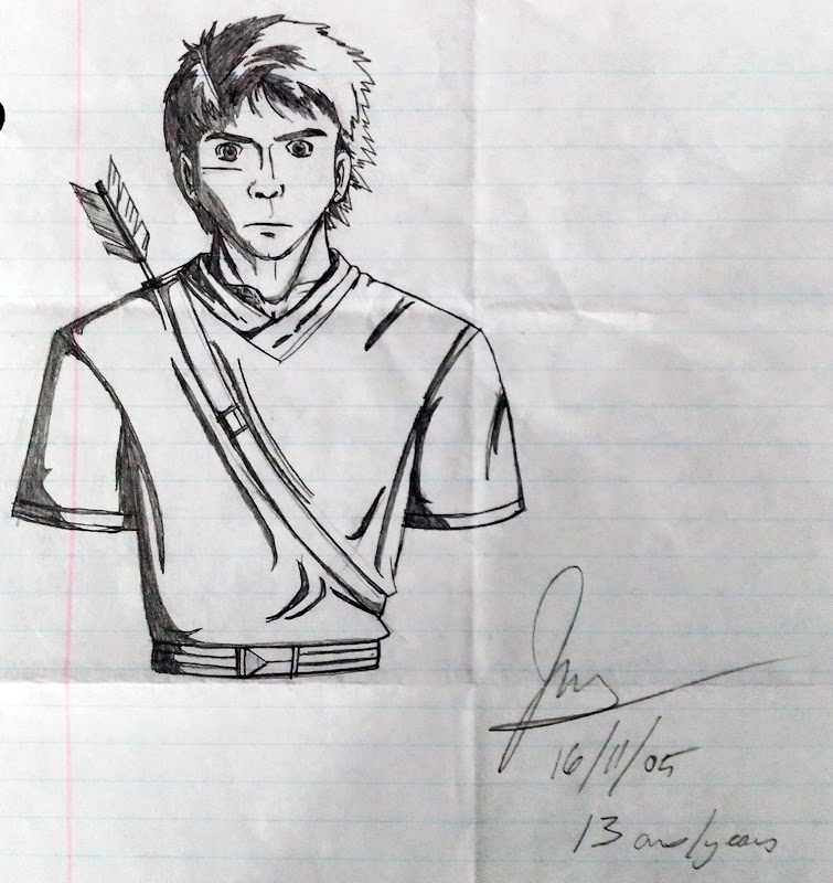 Incomplete illustration of protagonist James Hania from ‘The Path to War’