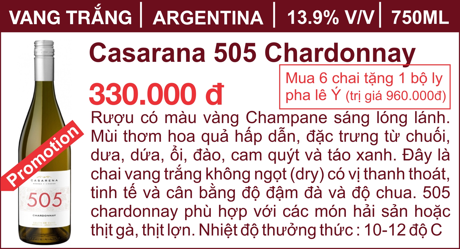 Casarana 505 Chardonnay