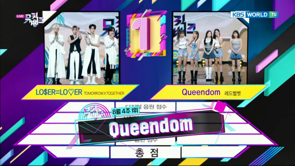 Red Velvet's 'Queendom' receives its 2nd trophy on 'Music Bank'