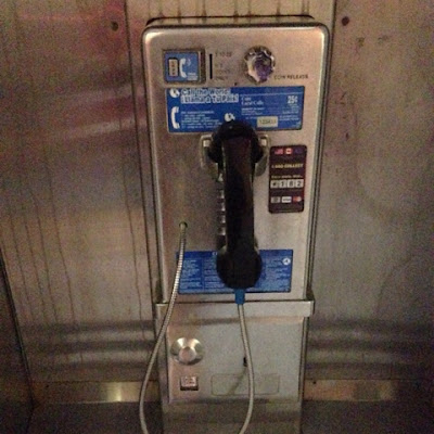 A working pay phone in the Greenwich Village 