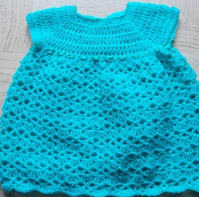 Sweet Nothings Crochet free crochet pattern blog, crochet baby dress pattern